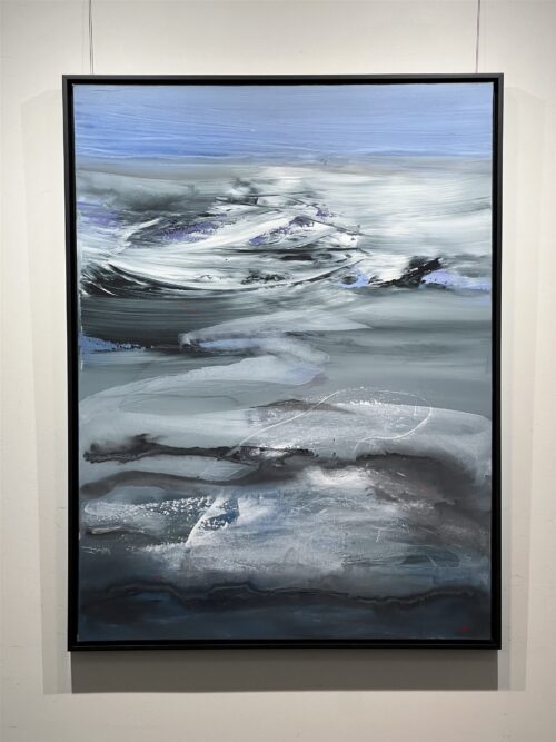 Eternal Bones by Patricia Gagic hanging in the gallery at Creations Art Gallery, Ancaster