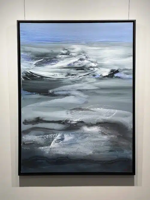 Eternal Bones by Patricia Gagic hanging in the gallery at Creations Art Gallery, Ancaster