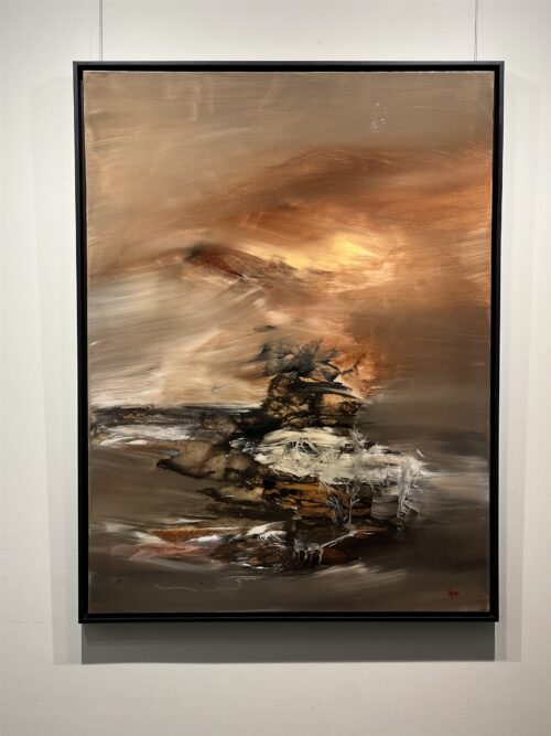 Sincerely 7 Pravscate by Patricia Gagic hanging in the gallery at Creations Art Gallery, Ancaster