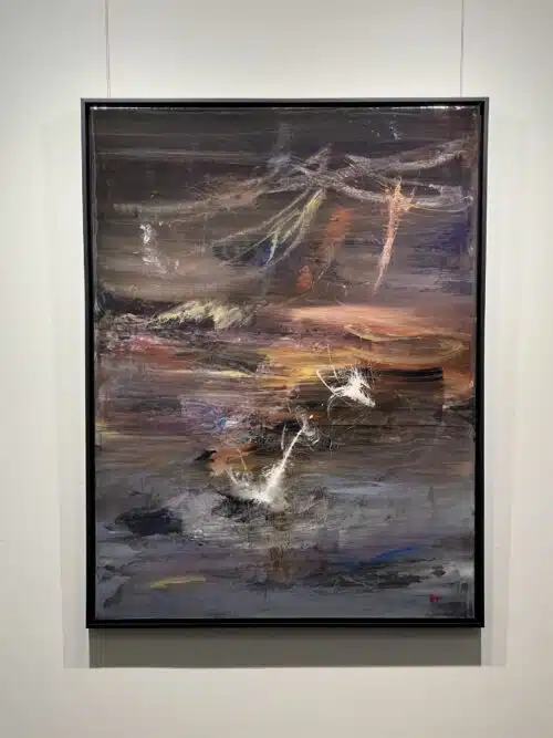 Smooth Jazz Transition by Patricia Gagic hanging in the gallery at Creations Art Gallery, Ancaster
