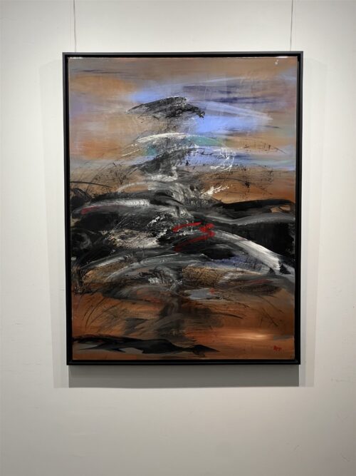 The Journey by Patricia Gagic hanging in the gallery at Creations Art Gallery, Ancaster