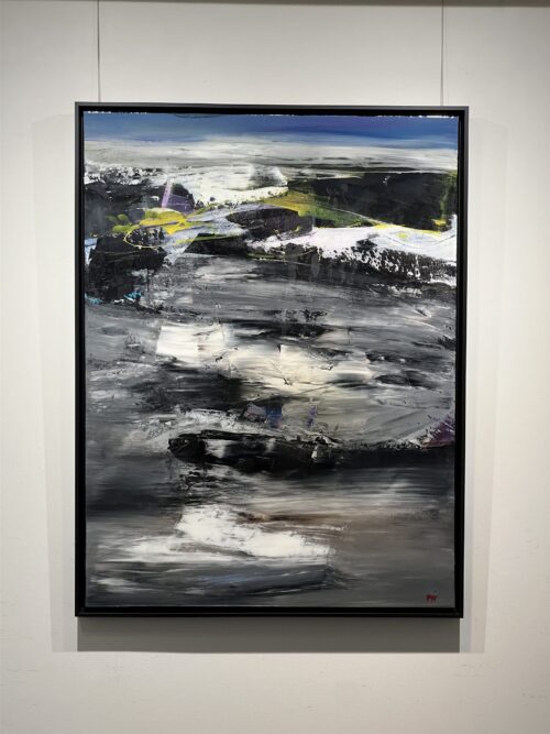 The Observers by Patricia Gagic hanging in the gallery at Creations Art Gallery, Ancaster