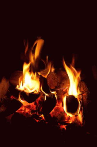 warm fire